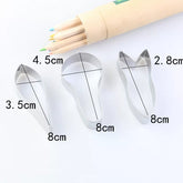 IRIS FLOWER PETAL CUTTERS SET A384
